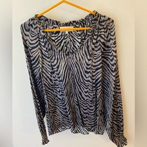Caballero Zebra Print Top